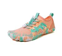 Water Shoes Water Shoes Upstream Wading Swimming Barefoot Five Fingers Aqua Beach Seaside Light Unisex Sneakers for the Beach(Orange,38)