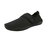 Water Shoes Wide Feet, Unisex Quick Dry Swimming Sneakers with Air Padding Non-Slip Trainers for Swimming Surfing Walking Zero Drop Water Shoe Aqua Shoe Outdoor Breathable Wading Sports Shoes Black