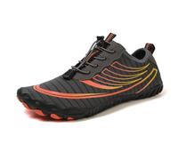 Water Shoes Women Men Quick Dry Beach Barefoot Shoes Pefect for Water Park Surfing Hiking Fitness Yoga etc.(greyorange)