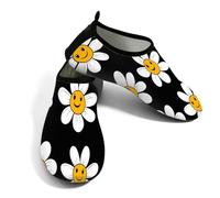 Water Shoes Women Men Smiling Daisy Pattern Beach Shoes Barefoot Swim Socks Quick Dry Watershoes