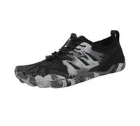 Water Shoes Women Water Shoes, Man Barefoot Aqua Shoes Quick Drying Beach Footwear Breathable Sport Sneakers Anti-Slip Hiking Shoes for Surfing Pool(Black,39)