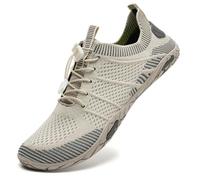 Water Shoes Womens Mens Aqua Beach Swim Shoes Quick Drying Barefoot Shoes for Swimming Pool Boating Surfing Diving Yoga(New Beige,10.5UK)