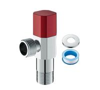 Water Shut Down Valves Stainless Steel 1 / 2inch Turn Angles Stop Plumbing Fitting for Hot/Cold Systems Shut Down High Flows Angles Handle for Garden Hose