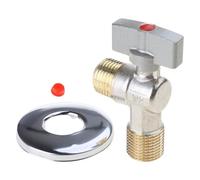Water Shut Down Valves with Handle Water Flows Control Valves Hot/Cold Turn Angles Stop Bathroom Accessroies Heater