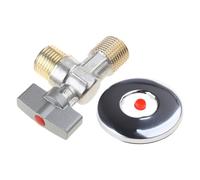 Water Shut Down Valves with Handle Water Flows Control Valves Hot/Cold Turn Angles Stop Bathroom Accessroies Leak Proof