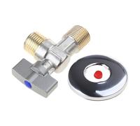 Water Shut Down Valves with Handle Water Flows Control Valves Hot/Cold Turn Angles Stop Bathroom Accessroies Brass