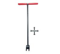 Water Shut Off Key - Steel Curb Valve Wrench, Multiiifunctional Water Meter Key Wrench | Shut Off Tool Wrennch T Handle | Valve Shuta Offf Spanner for Plumbing Irrigation Outdoor Garden