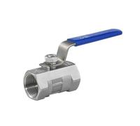 Water Shut Off Valve 1/2" 3/4" 1" 2" 2.5" 3" 304 Stainless Steel One-piece Ball Valve Female Thread Switch Water Valve/Pipe Valves(DN32)