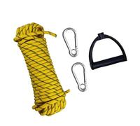 Water Skiing Rope With Handle & Carabiner Buckles Nylon Tow Sled Cart Pull Wakeboard Water Sport Line For Wakeboard Kneeboard Snowboard Equipment