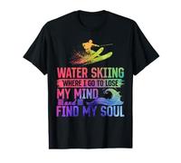Water Skiing Where I Go to Lose My Mind and find My Soul Value Graphic T-Shirt