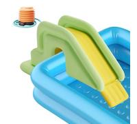 Water Slide, Pool Slides, Inflatable Slide With Stable No Hassles Durable And Safe Scratch Resistant For Outdoor Toy Play Center Water Easy To Set Up And Compatible With Ground Pools