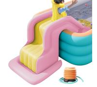 Water Slide, Pool Slides, Inflatable Slide With Stable No Hassles Durable And Safe Scratch Resistant For Outdoor Toy Play Center Water Easy To Set Up And Compatible With Ground Pools