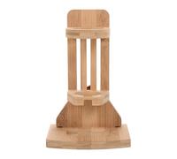 Water Small Hamster Stand for Bottle Bamboo Holder Animals Cage | Khaki Finish, Pet House Decoration, Leak Proof Design, Fluid Monitoring