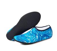 Water Socks for Mens Womens - Summer Swim Socks Quick Dry Barefoot Shoes for Beach Surfing Diving Yoga Exercise (Camo Blue, Adult, Men, 5, Numeric Range, UK Footwear Size System, 6, Medium)