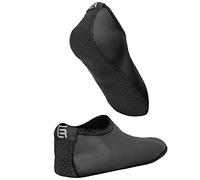 Water Socks for Women - Extra Comfort - Protects Against Sand, Cold/Hot Water, UV, Rocks/Pebbles - Easy Fit Footwear- Yoga, Beach, Pool, Volleyball, and More (Small, Black)