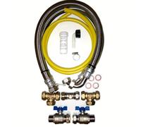 Water Softener Installation Kit 22mm / 800mm Stainless Steel Hoses