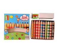 Water Soluble Crayons, Ten Sets Blendable Tools for Drawing Colouring and Washable Projects, Vibrant Crayon Set for Classroom Nursery Home Travel Boys Girls Party Favors Back to School Events