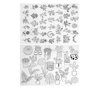 Water Soluble Embroidery Patterns - 30x21cm Tearaway Transfer Sheets, Washable Guide, Lightweight Dissolving Stabilizer with Marking Lines | Sewing Quilting Cross Fabric Craft Supplies