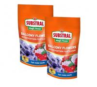 Water-Soluble Flower Fertiliser 2 x 250g | Concentrated NPK 20-20-20 Plant Feed for Balcony & Potted Plants | Up to 500L Solution