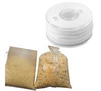 Water Soluble Line: PVA Sheet Soluble Line Spool, 8 Strands White Carp Fishing Mesh Dissolving Thread | Invisible Thread Embroidery Thread Film Machine Thread for