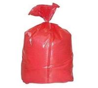 Water Soluble Red Laundry Bags with Dissolving Strip Disposable Linen Bags (1000)