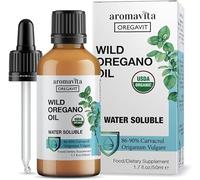 Water Soluble Wild Oregano Oil Organic Liquid Drops-for Digestive and Immune Support, Respiratory Health - Oregano Oil Drops for Mouth-for Healthy Gums and Sore Throats 1.7 fl.Oz/50ml