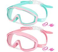 Water Space Kids Swimming Goggles, 2 Pack Swim Goggles for Kids 3-6 6-14 Children Girls Boys Toddler Junior Age 3 4 5 6 7 8 9 10 11 12 13 14 15 Years Old