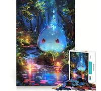 Water Spirit in Forest Jigsaw Puzzle 1000 Recall Fun Play Advanced Laser Cutting Tech Holiday Indoor Entertainment Toy (50x75cm)