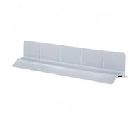 Water Splash Guard for Sink Areas Made of Silicone with Suction Cup Base to Keep Counters Dry and Protected (Grey)