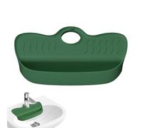 Water Splash Guard on Kitchen Sink, Drip Drainage Catcher, Angled Design, Quick-Drying Sink Tap Mat, Splash Guard, for Household, Soap Dish, Rubbish Corners, Sponges Brushes