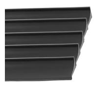 Water Splash Guard Strip Black Silicone 2m for Kitchen Sink Countertops | Self-adhesive One-piece Design, Cut to Length, Helps Separate Wet and Dry Areas around Bathroom Shower Thresholds
