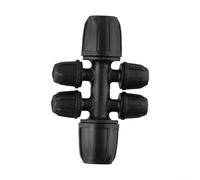 Water Splitter 6 Way Interface for Irrigation Pipes in Garden and Agricultural Use with Locked Connection for Steady and Adjustable Water Distribution