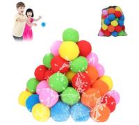 water sponge balls,kiddospace reusable water balloons,pool games water sponge balls,Sponge Water Balls Soft and Safe for Pool, Beach, Backyard-60pcs