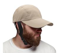 Water Sports Hat 60 cm Waterproof Sun Protection Hat Adjustable Chin Strap Design, Lightweight Quick Drying Outdoor UPF 50+ UV Resistant Surf Hat for Kayak Boat Sailing Fishing Adventures, khaki, M