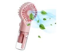 Water Spray Fan - ABS+PP, Portable Misting Fan 16x7x4cm, Portable Cooling | Mini Fan Rechargeable Water Sprayer, Personal Portable USB P