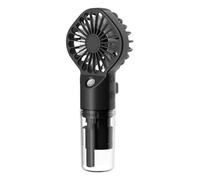 Water Spray Fan,Camping Gear Fan - Water Tank Design, 4-Speed Adjustable, Rechargeable Misting For Stylish Kids, Girls Women, Desks, Subways, Indoor