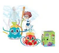 (Water-spraying octopus + baseball) 25 water spray rocket baseball helicopter frog outdoor sprinkler toy lawn water play toy
