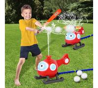 Water Sprinkler Baseball Toy Set - Kids Outdoor Toys Water T Ball Game for Ages 4-8, Summer Toys for Backyard/Lawn/Garden, Outside Fun Play Games for Boys Girls 3-12 Year Old