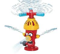 Water Sprinkler, Fire Hydrant Style Garden Spinning Sprinkler, Summer Outdoor Hose Sprinkler with Storage Bag (Red Fire Hydrant)