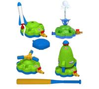 Water Sprinkler for Kids | 4 in 1 Kids Sprinklers for Outside | 360 Rotating Interactive Toys, Baseball Rocket Launch Backyard Games Play Set for Ages 3-12 Yard Pool Garden