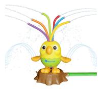 Water Sprinkler for Kids, Fire Hydrant Water Toy Hose Sprinkler Garden Spinning Sprinkler for Kid, Summer Outdoor Sprinkler Toys for Boy/Girls Gift 3-10 Years Old with Storage Bag (Yellow Parrot)