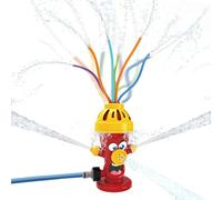 Water Sprinkler for Kids, Fire Hydrant Water Toy Hose Sprinkler Garden Spinning Sprinkler for Kid, Summer Outdoor Sprinkler Toys for Boy/Girls Gift 3-10 Years Old with Storage Bag (Red Fire Hydrant-2)