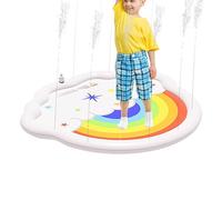 Water Sprinkler - PVC Splash Pad Outdoor Mat, Interactive Portable Water Toy, Durable Backyard Lawn Play Accessory, Fun Summer Cooling Game | Interactive Splash Mat Pad for Yard Lawns