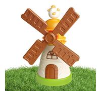 Water Sprinkler - Rotary Mill Shape, Large Spray Area with Double Nozzles, Sturdy and Flexible, Fun Rotating Spray Action, Outdoor Cooling Toy for Ra