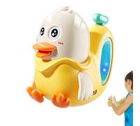 Water Squirter Toy - Duck Shape Electric, Automatic Battery Powered Soaker, Long Range Continuous Stream, Large Tank Motorized Reservoir, Outdoor Activity Accessory for Beach and Pool