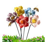 - Water station for the garden, 5-piece ceramic decorative flower