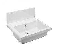 Water station with splash guard made of high-quality polypropylene, with overflow, 55x45 cm (60009010099)