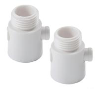 Water Stop Valve With Button Pause Controller Designed For Bathroom Accessories To Connect Shower Hose And Handheld Shower For Water Flow Management(2pcs)