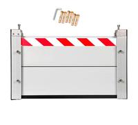 Water Stopper Flood Guard Basement Reusable, Flood Barrier Dikes, Removable Temporary Dams/Water Stopper Panel, Easy Assembly and Disassembly Heavy Duty Aluminum Alloy Material(2.8x2.6ft)