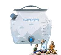 Water Storage Bag, 8L Foldable Leakproof Container, Portable Hydration Carrier with Handle, Disaster Prep and Outdoor Use for Hiking Travel Garden Vehicle Camping Home Fire Prevention